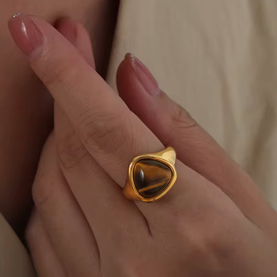 Tiger's Eye – Confidence Ring | Strength & Confidence