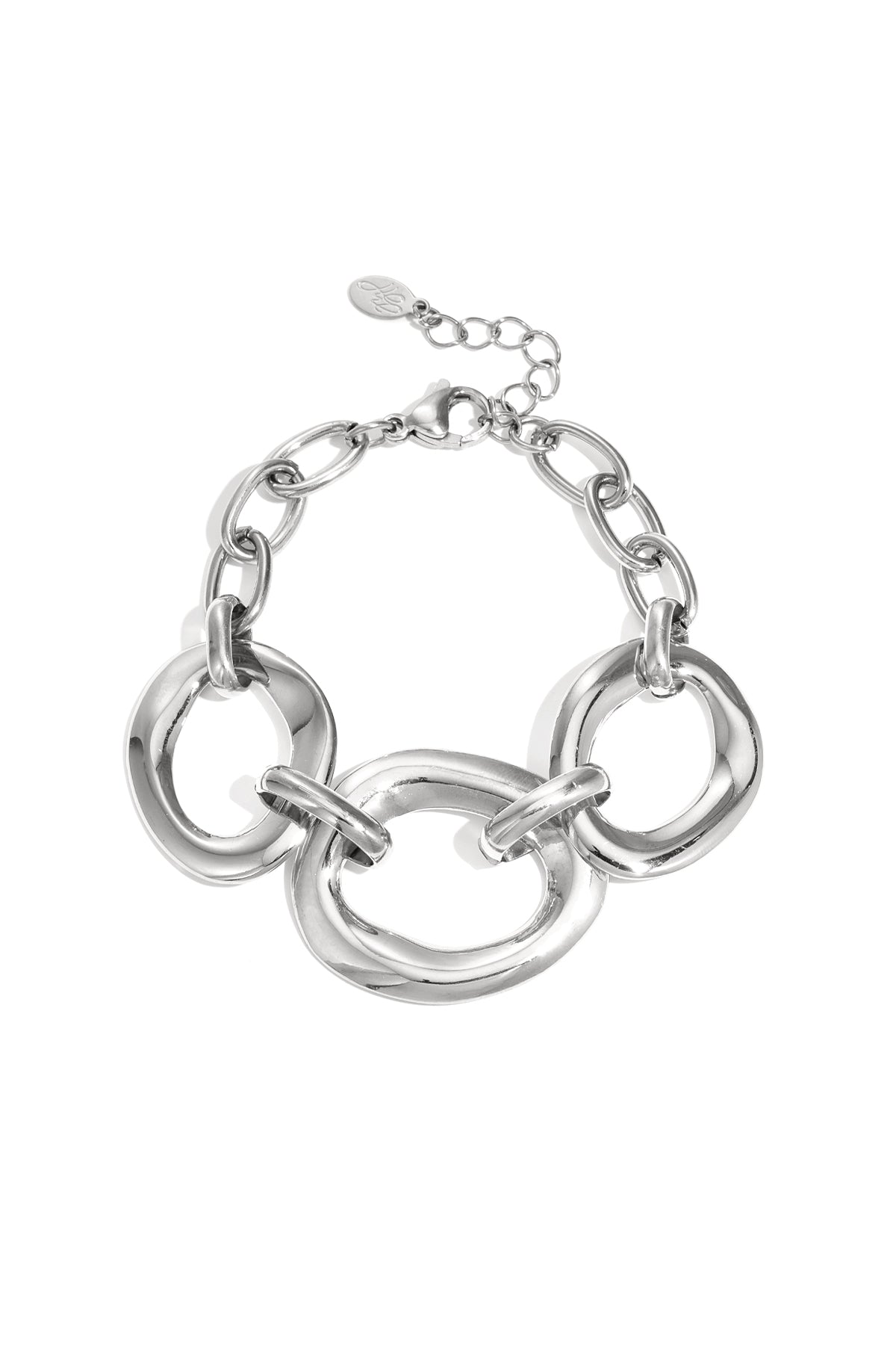 Bracelet with round statement pieces