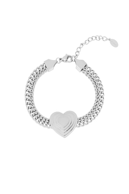 bold heart bracelet
