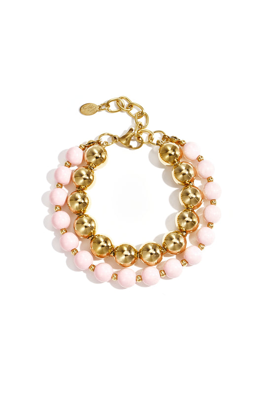 Linked bead bracelets