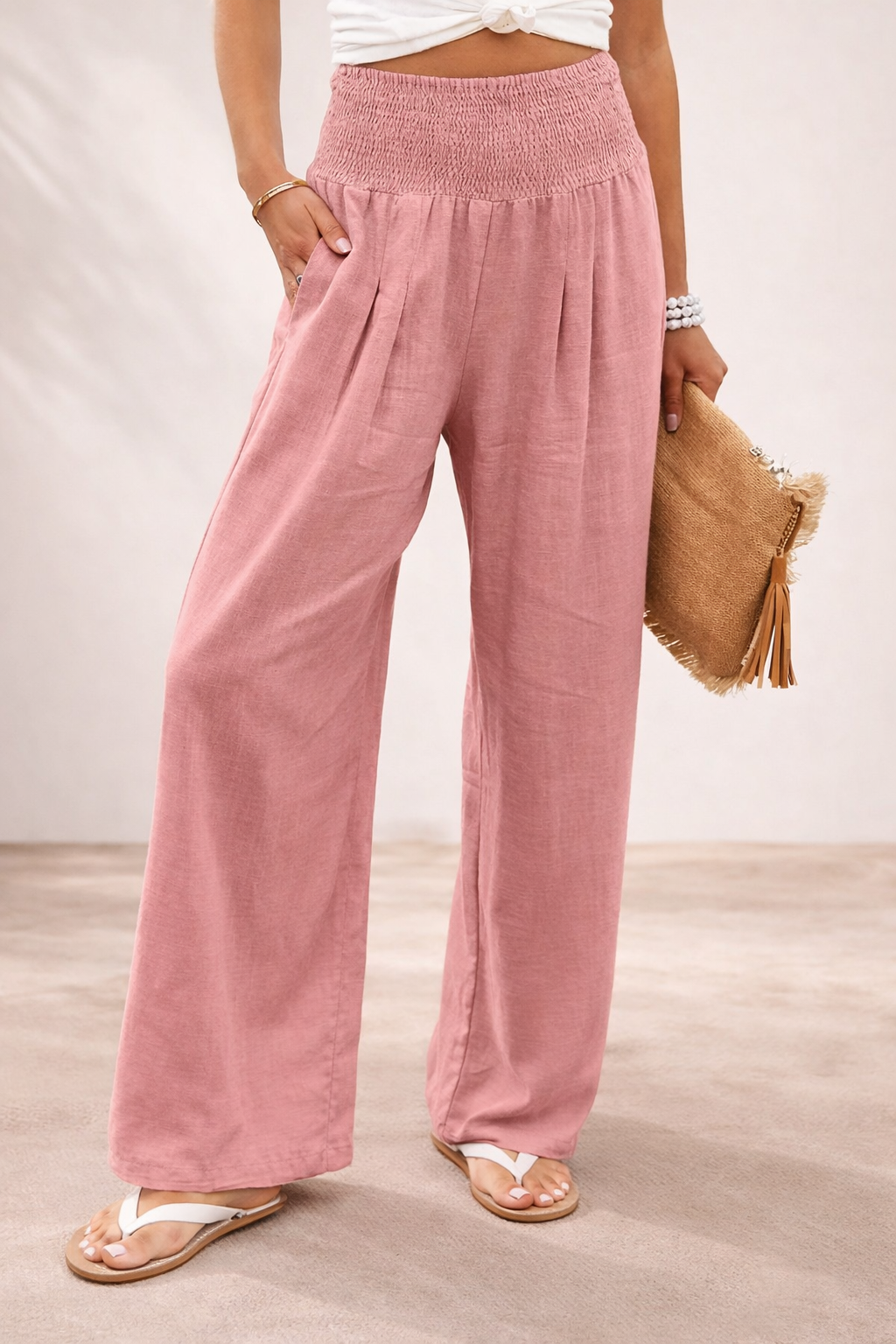 High Stretch Waist Pantalon