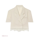Classy Blazer met Kanten Randje