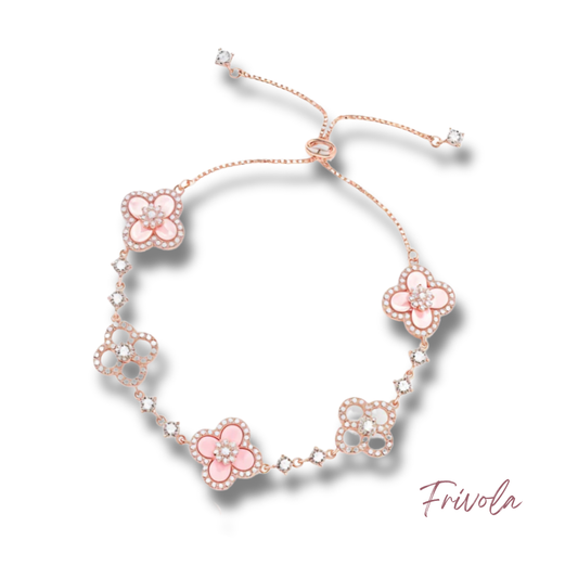 Clover Éclat - Rosé Armband