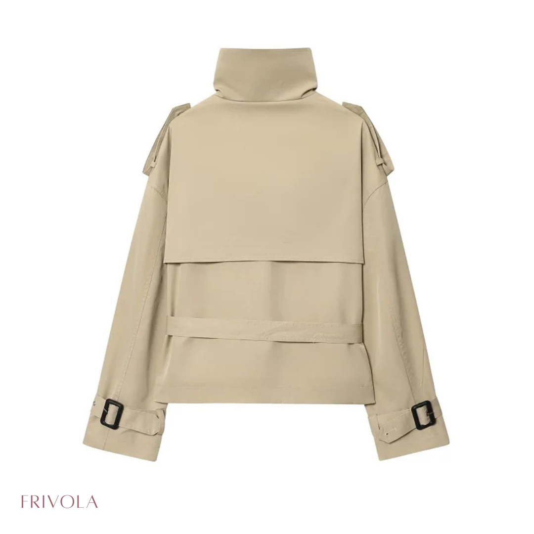 Sienna Cropped Trench Jacket