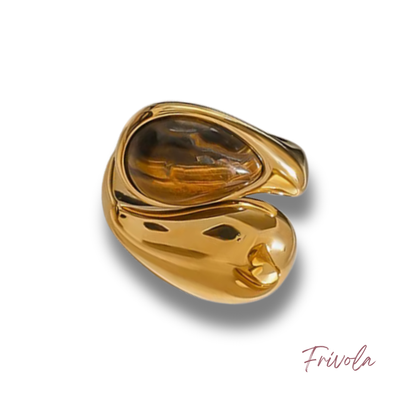 Tijgeroog – Confidence Drop Ring | Kracht en Zelfvertrouwen