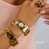 Tijgeroog – Bold Open Bangle | Kracht en Zelfvertrouwen