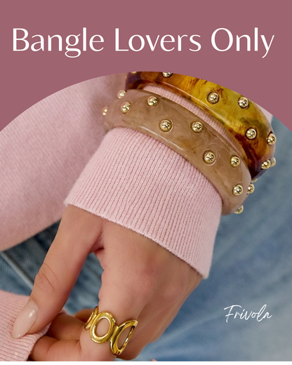 Bossy Bold Studs Bangle Armband