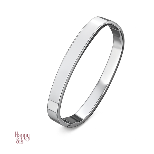 Stainless Steel Bangle – Rond Vierkant