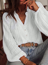 Boho Ajour Knit Blouse