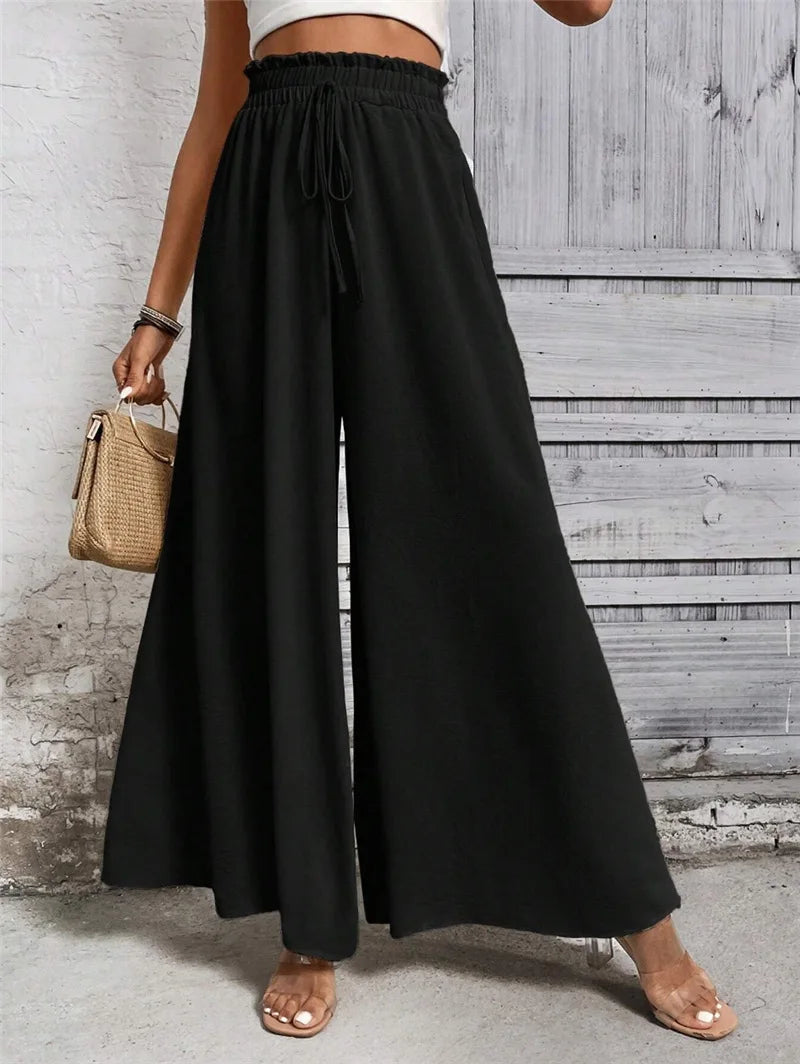 High Waist A-Lijn Pantalon