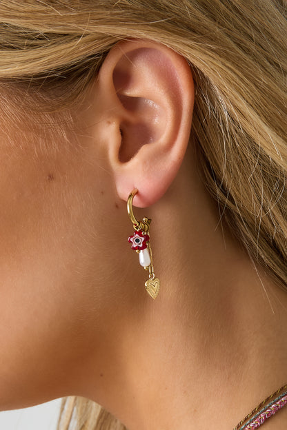 Stainless Steel Dangle Earrings Heart Casual Daily Simple Series Women's jewelry